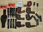 Vtg Lot Of 7 Tobacco Smoking Pipes Filters, Holders, Parts, Pieces