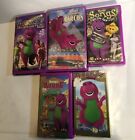 Lot Of 5 Barney The Dinosaur VHS Movies Adventure Circus Songs House Dance