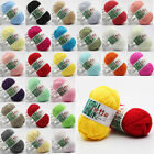 60 Colors 50g Super Soft Bamboo Crochet Cotton Yarn Knitting Baby Knit Wool Yarn