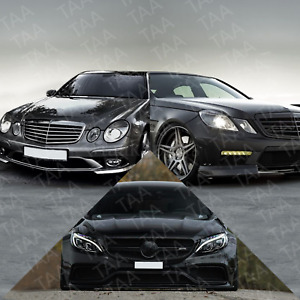 E63 AMG Style Front Bumper Cover Kit For Mercedea Benz C-Class W211 W212 03-16