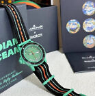 Blancpain x Swatch Bioceramic Scuba Fifty Fathoms Indian Ocean Green Watch W Box