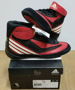 New Adidas Tyrint 5 Wrestilng Shoes Red/Black/White New in Box Old Stock