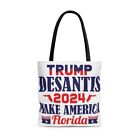 Trump 2024 Lets Go Brandon FJB Trendy Polyester Tote Bag
