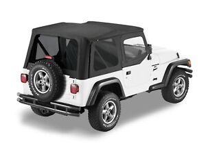 Bestop Replace-A-Top for OEM Hardware-Black Sailcloth, for Wrangler TJ; 79124-01 (For: Jeep Wrangler)