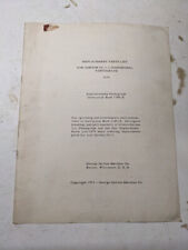 GORTON REPLACEMENT SERVICE PARTS LIST BOOK MANUAL P2-3 3DIM PANTOGRAPH 2575 1953
