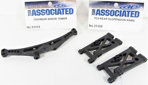 NEW VINTAGE Team Associated TC4 LOT Rear Shock Tower & Rear Control Arms