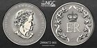 2022 Canada 1oz Platinum Jubilee of QEII Platinum Coin Reverse PF70 - Mint: 325