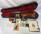 Antique 17th 18th Century Violin w/ Provence W/ Pictures Case Bows