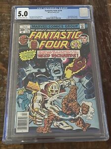 Fantastic Four #179 2/77 CGC 5.0 OFF WHITE TO WHITE Pages