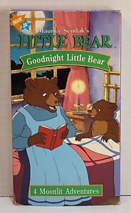 Little Bear Goodnight Little Bear 4 Moonlit Adventures VHS 1998 Nick Junior