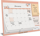 Family Wall Calendar 2023-2024 - Floral, Large Magnetic Monthly Calendar for Fri
