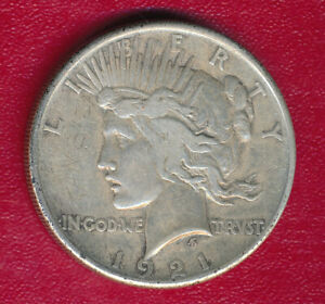 1921 PEACE HIGH RELIEF SILVER DOLLAR **NICELY CIRCULATED** FREE SHIPPING!!