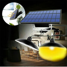 Solar Panel Powered Pendant LED Wall Light Lamp Garden Yard Shed Patio Porch