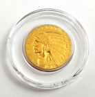 1914 Indian Head Gold Quarter Eagle 2 1/2 Dollar $2.50 FV 0.900 Fine Gold Coin