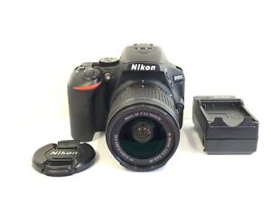 Nikon D5600 24.2MP Digital SLR Camera Black w 18-55mm VR Lens Excellent
