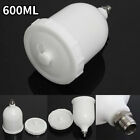 1PCS Hi-Q white Rubber Pot 600ML For Devilbiss GTI TEKNA Pro Pri FLG Sprayer Cup