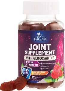 Joint Support Gummy Vitamins - Extra Strength with Glucosamine and Vitamin E