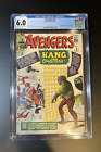 1964 Marvel, Avengers # 8, CGC 6.0, Key, 1st Kang the Conqueror Appears, BX114