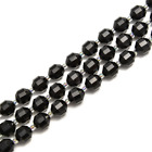 Black Onyx Prism Cut Double Point Faceted Beads Size 8mm 15.5'' Strand (8mm)