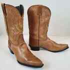Dingo Leather Heart Stitched Western Boots Size 9 Womens Heeled D1776