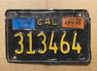1965-1967 California license plate - motorcycle