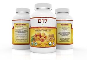 Vitamin B17 100% Organic 500mg - 100caps Bitter Apricot Kernels Seeds Extract