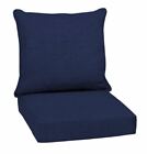 Blue Out Door Chair Deep Seat Back Cushion Pad Set Patio Furniture Cheap Durable
