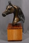 Arabian Horse Trophy Bronze Horse Head Sculpture by Robert A Larum
