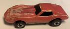 Vintage Hot Wheels Blackwall Color Racers 1975 Corvette Stingray Rare Pink