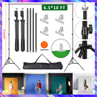 10Ft Photography Photo Backdrop Support Stand Set Background Kit with 4 Clips US