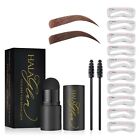 Waterproof HalaGlam Eyebrow Stamp Kit - Easy Brow Shaping with Powder & Stencils