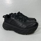 Hoka One One Bondi SR Women's 1110521 BBLC Size 8.5 Running Shoes Black Leather