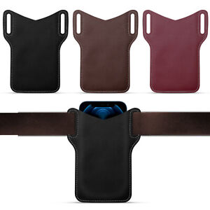 Cell Phone Leather Pouch Belt Pack Bag Loop Waist Holster Case​ Leather Covers