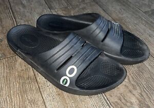 OOFOS OOAH Slide Sandals Black Men's 5 / Women's 7 EU 38 Oofos Lightweight