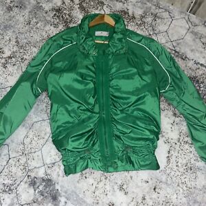 adidas stella mccartney tennis jacket golf coverup gym run windbreaker green