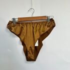 Urban Outfitters Out From Under Satin Button Back Pants. Brown. Small. RRP £10