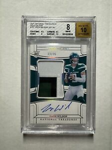 Zach Wilson 2021 Panini National Treasures Holo Silver Rookie Patch Auto RPA /25