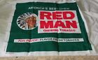 Vintage 1990s NOS USA Red Man Chewing Tobacco Handkerchief Bandana Banner Flag