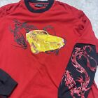 Y2K Skater JNCO styled Graphic Long sleeve, Dragon On Sleeve Size 6