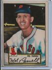1952 Topps Baseball Card Mel Parnell Pitcher Boston Red Sox R/B EX LOW # 30