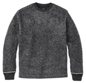 Filson Keyport Wool Crewneck 20263579 Charcoal Heather Gray Black Sweater Shirt