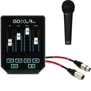 TC-Helicon GoXLR Mini USB Streaming Mixer with XM8500 Dynamic Microphone and