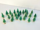lot of 24 Vintage miniature Bottle Brush trees West Germany
