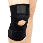 Black Neoprene Adjustable Open Knee Patella Tendon Support Brace Sleeve