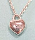 Tiffany & Company Full Heart Pendant Necklace Sterling 925 T & Co. Tiffany's