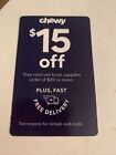 CHEWY SPECIAL COUPON GOOD FOR ANY ORDER $15 OFF 49 ￼EXP 7/31/24 read Coupon