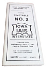 APRIL 1987 IOWA INTERSTATE RAILROAD SYSTEM EMPLOYEE TIMETABLE #2