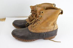 LL Bean L.L. bean boots leather rubber size 8 duck