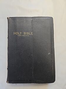 HOLY BIBLE KJV Leather Red Letter Edition Concordance World Publishing