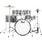 Pearl Roadshow Jr. Drum Set with Hardware and Cymbals Grindstone Sparkle